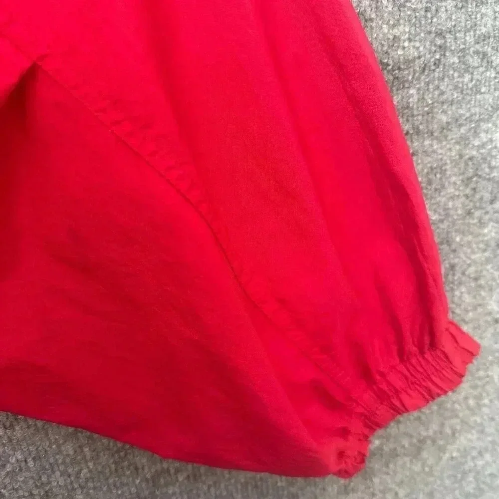 Vintage 80s Kaelin Ski Wear Windbreaker Mens Large Red Pullover Casual Jacket‎